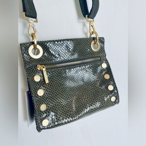 Hammitt Tony Small Bistro Green Snake Crossbody Purse NWT